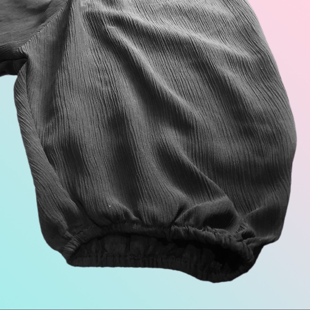 Lane Bryant Sheer Peasant Top - Picture 3 of 4